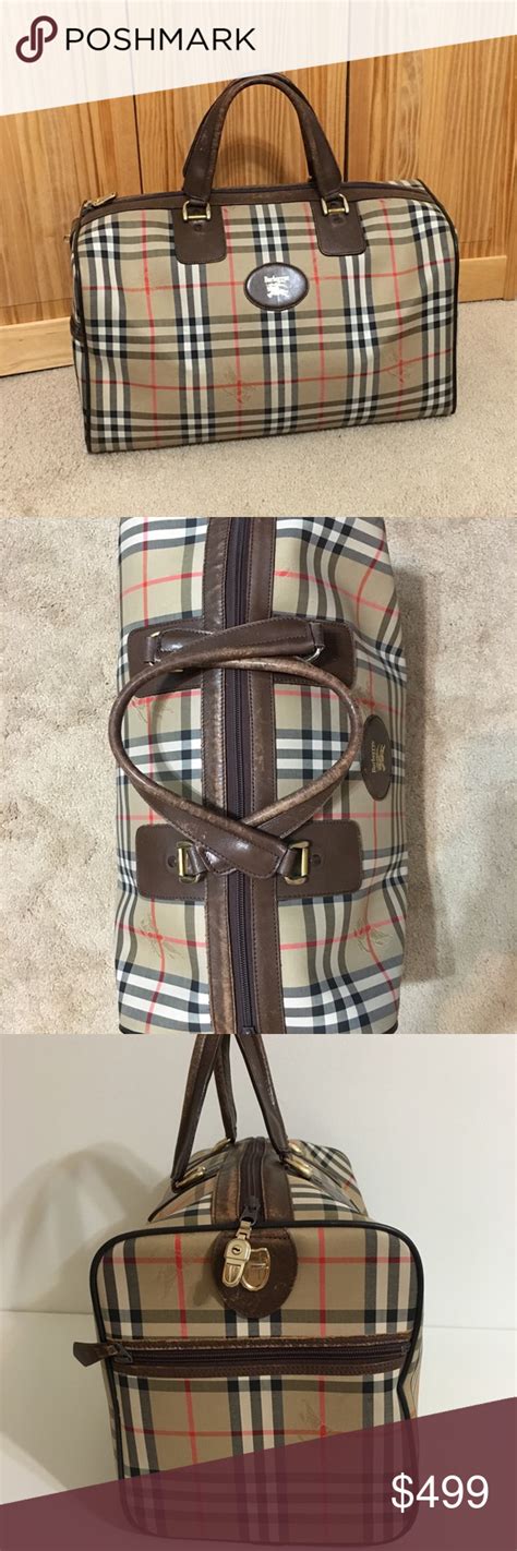 burberry travel bag ebay|Burberry carry on bag.